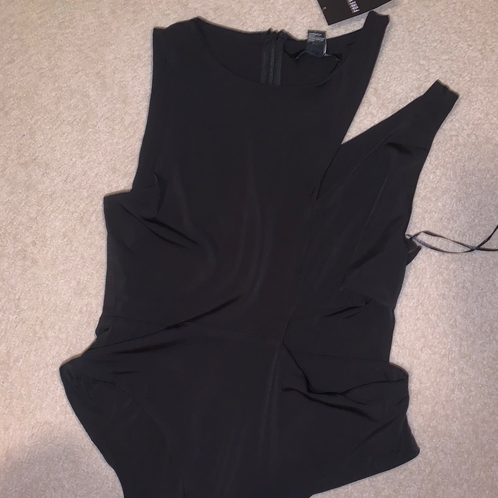 Black cut out bodysuit